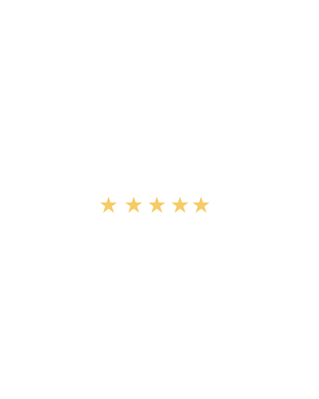 Five gold stars on a white background
